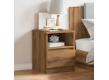Vidaxl Comodino Rovere Artisan 40X40X50 Cm Materiale A Base Di Legno