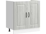 Vidaxl Base Lavello Kalmar Grey Sonoma 80X46X81,5 Cm