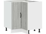Vidaxl Base Ad Angolo Per Cucina Lucca Grey Sonoma In Legno