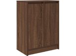 Vidaxl Scarpiera Marrone Look Rovere 57X34X76 Cm Materiale A Base Di Legno