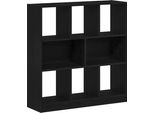 Syfax™ Libreria Rovere Nero 97,5X29,5X100 Cm In Legno Multistrato