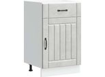 Vidaxl Base Da Cucina Lucca Cemento Grigio Materiale A Base Di Legno