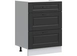 Vidaxl Base Da Cucina "Porto"" In Legno Nero"