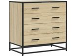 Vidaxl Cassettiera Rovere Sonoma 70X41X70 Cm Materiale A Base Di Legno