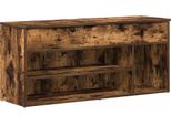 Vidaxl Panca Per Scarpe In Rovere Fumé 102X30,5X45 Cm Materiale A Base Di Legno