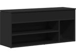Vidaxl Panca Per Scarpe Nera 102X30,5X45 Cm Materiale A Base Di Legno