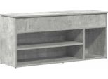 Vidaxl Panca Per Scarpe In Cemento Grigio 102X30,5X45 Cm Materiale A Base Di Legno