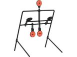 Vidaxl Bersaglio Azzerabile Nero 40 X 34 X 53 Cm Acciaio
