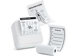 Inf Stampante Termica Bluetooth 58Mm - Etichettatrice Portatile Per Ios E Android Bianco