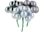Bacche In Vetro Per L'albero Di Natale Mini Bacche A Specchio Festive