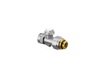 Oventrop Absperrverschraubung Combi 3 G 1/2 Agxrp 1/2 Ig, Messing Vernickelt (1016175)