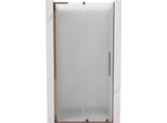 Mexen Velar L Porta Doccia Scorrevole 90 Cm, Ghiacciato, Oro Rosa - 871-090-003-31-60