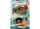 Educa Borras - Puzzle Disney Vaiana 2X48 ElementóW, Oficjalny Produkt Premium