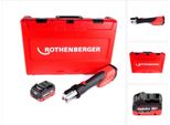 Pressa A Batteria Rothenberger Romax 4000 18V Elettroidraulica + 1X Batteria 5,5Ah + Valigetta - Senza Caricabatterie