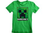 Minecraft - Faccia Da Creeper - Maglietta Per Bambini