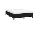Vidaxl Struttura Letto Senza Materasso Nero 140X190 Cm Tessuto