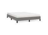 Vidaxl Struttura Letto Senza Materasso Grigio Scuro 140X200 Cm Tessuto
