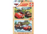Educa Puzzle Di Legno Auto 2X25 Pezzi