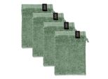 SchöNer Wohnen Set Di 4 Guanti Da Lavaggio Sense Colore Verde Dimensioni 16X21