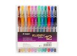 Penna Gel Rubby Glitter 12 Colori