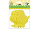 Ornamenti In Schiuma Polli 4 Pz. Serie Titanum Craft-Fun