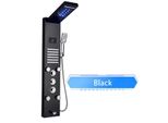 Pannello Doccia, Illuminazione Led, Getti Massaggianti, Nero 8004