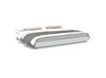 Vidaxl Struttura Del Letto Bianca 200X200 Cm In Materiale Ligneo