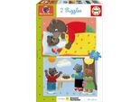 Puzzle - Educa - Little Brown Bear: Set Of 2 Puzzles Of 20 Pieces For Children Aged 4 And Over