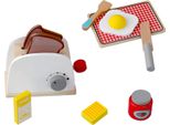 Rebecca Mobili Tostapane Da Gioco Per Bambini Con Accessori Serapias Da 3 Anni In Legno Multicolore