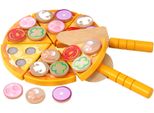 Rebecca Mobili Gioco Della Pizza Con Accessori Per Bambini Okhar Da 3 Anni In Legno Multicolore