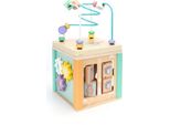 Rebecca Mobili Play Cubo Montessori 5 In 1 Per Bambini Amole Da 18 Mesi Legno Multicolore 29X15X15