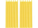 Vidaxl Tende In Voile Con Passanti 2 Pz. Giallo 140X245 Cm