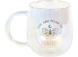 Something Different - Tazza Da Caffè "You Are Made Of Magic"", Shimmer, Vetro SD6687 (Taglia Unica) (Trasparente)"