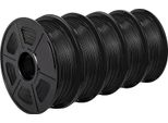 Sunlu Filamento Per Stampante 3D, Peso 5KG, Diametro 1,75Mm, 5KG Petg Nero