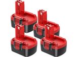 Batteria Per Elettroutensili Bosch, Capacità 4000Mah, Tecnologia Ni-Mh, 4 Batterie BAT038