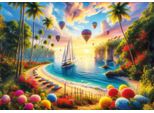 Puzzle D'arte - Puzzle Azure Dreams - 260 Dielov