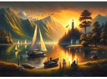 Puzzle D'arte - Puzzle Golden Shores - 1000 Dielov
