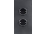 Presa Ad Angolo Nera 20X11,5X5,9Cm, Presa Da Cucina A 2 Vie, 3600W