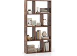 Costway 60X20X120 Cm Libreria Con 4 Livelli E 8 Scomparti, Scaffale In Piedi, Scaffale A Cubo, Scaffale, Scaffale Per Ufficio, Scaffale Per Studio Marrone