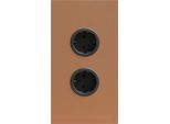 Presa Ad Angolo Color Rame 20X11,5X5,9Cm, Presa Da Cucina A 2 Vie, 3600W