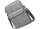 Inf Borsa Per Laptop In Tessuto Oxford: Borsa A Tracolla Antiurto E Impermeabile Per Tablet Da 11/13 Pollici Grigio Scuro 13 Pollici