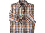 Atlas For Men - Camicia Da Uomo AF1965 (L) (Marrone/Blu/Arancione)