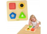 Masterkidz Montessori Selezionatore Di Forme In Legno Materiale Struttura Della Superficie