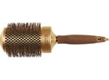 Olivia Garden Expert Blowout Shine Spazzola Rotonda Con Setole Ondulate Oro E Marrone Spazzola Per Capelli Da 65 Mm