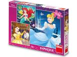 Dino Toys VeselÉ Princezny 3X55 Puzzle