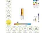 Lampadina A Led Con Filettatura G9. 4.2 Watt. Equivalente A 15 Watt. 470 Lumen. Luce Calda (3000º K.)