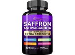 Zafferano Ashwagandha 418 Mg (120 Capsule) Integratore Alimentare, Resistenza, Umore, Metabolismo, Stress, Ansia, Sonno, Occhi, Energia, Concentrazione