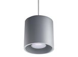 Lampada A Sospensione Orbis 1 Grigio 1Xgu10 10W Alluminio 110X10X10Cm Sollux Lighting