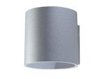 Lampada Da Parete Orbis 1 Grigio 1Xg9 8W Alluminio 10X12X10Cm Sollux Lighting