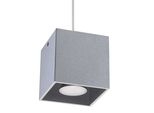 Lampada A Sospensione Quad 1 Grigio 1Xgu10 10W Alluminio 110X10X10Cm Sollux Lighting